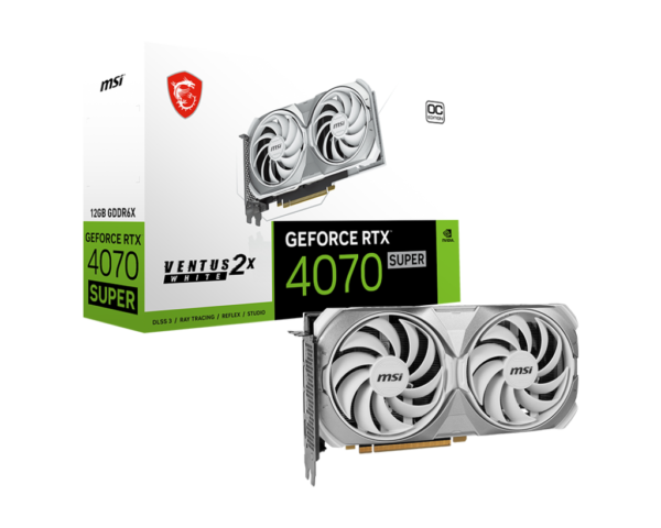 GeForce RTX™ 4070 SUPER 12G VENTUS 2X WHITE OC