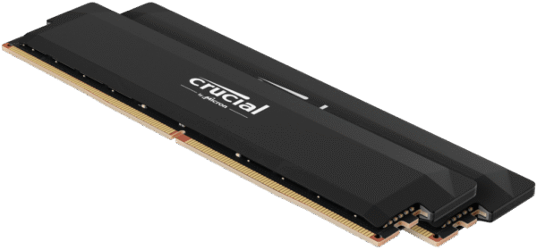 Crucial Pro DDR5-6000 32GB Kit (16GBx2) UDIMM: OC Gaming Memory Black